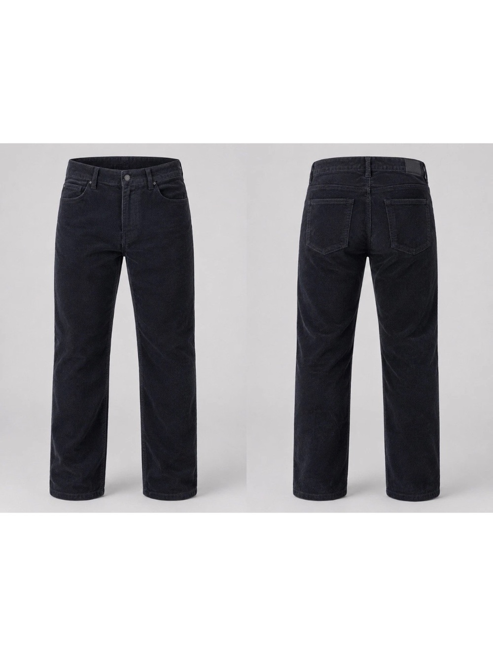 Michael Kors Black Parker Slim Fit Corduroy Pants 33/34
